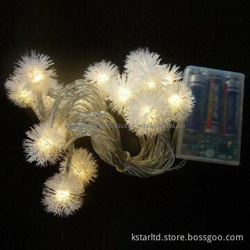 3AA battery lights, 16pcs warm white LED and decoration